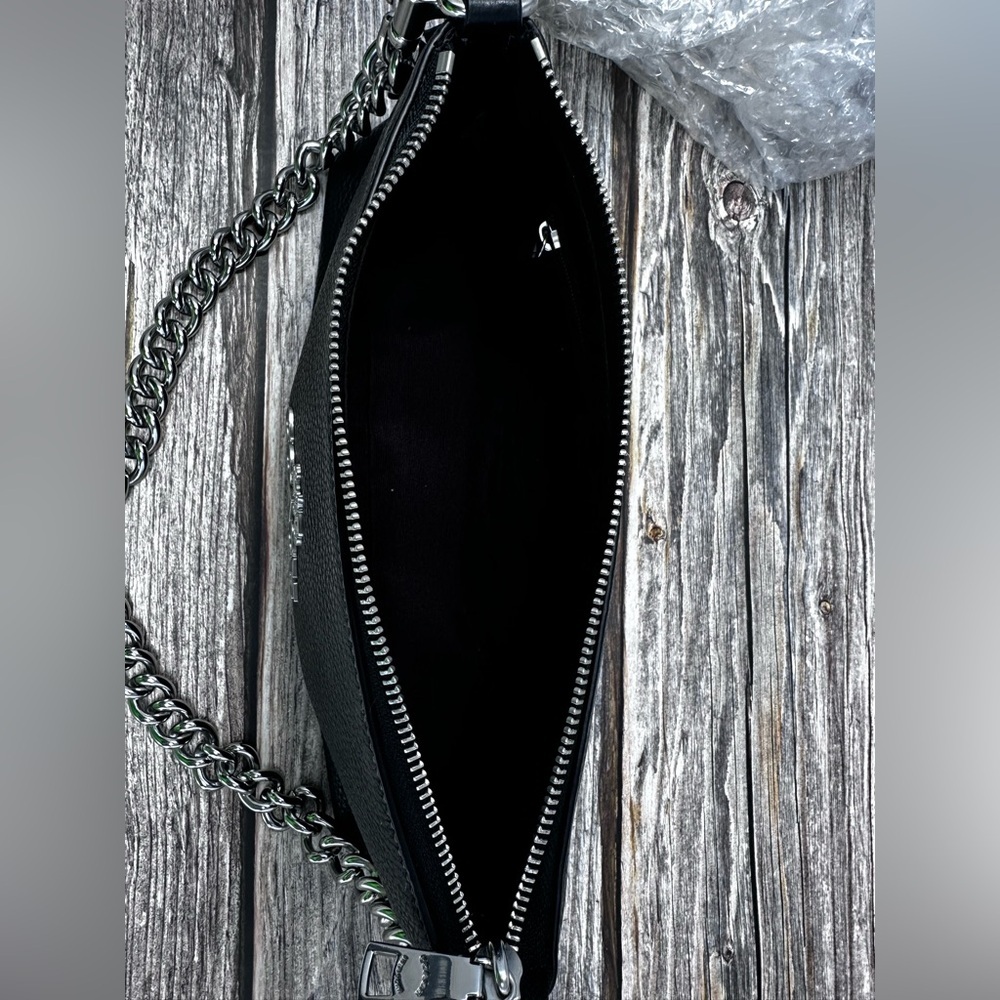 Coach Charlotte Shoulder Bag In Black EUC​ - Picture 9 of 12